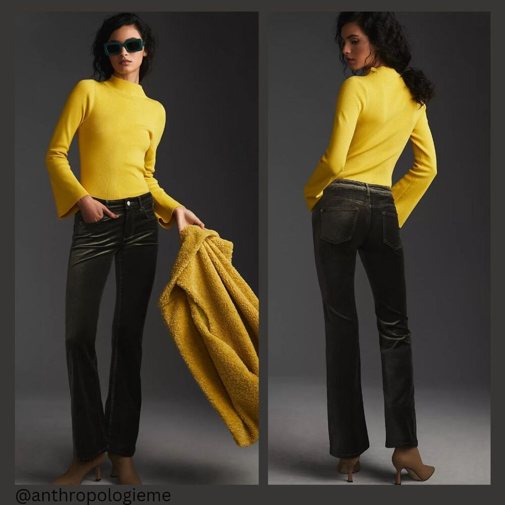 NWT Pilcro Demilune Velvet Bootcut Jeans - 29 Waist